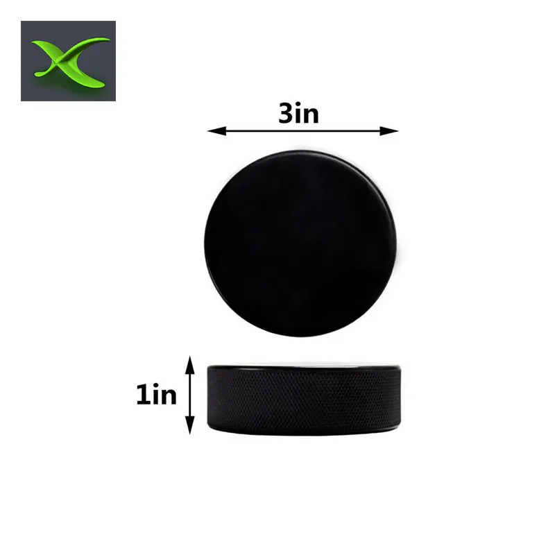 
Low price point official size blank vulcanized rubber ice hockey puck for practice 