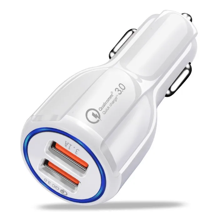 3.1A QC 3.0 dual usb ports car power charger adapter