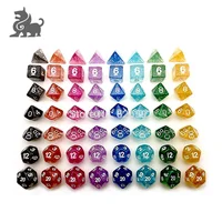 

Cheap price high quality custom color dice, 7 Piece Polyhedral Dice Set