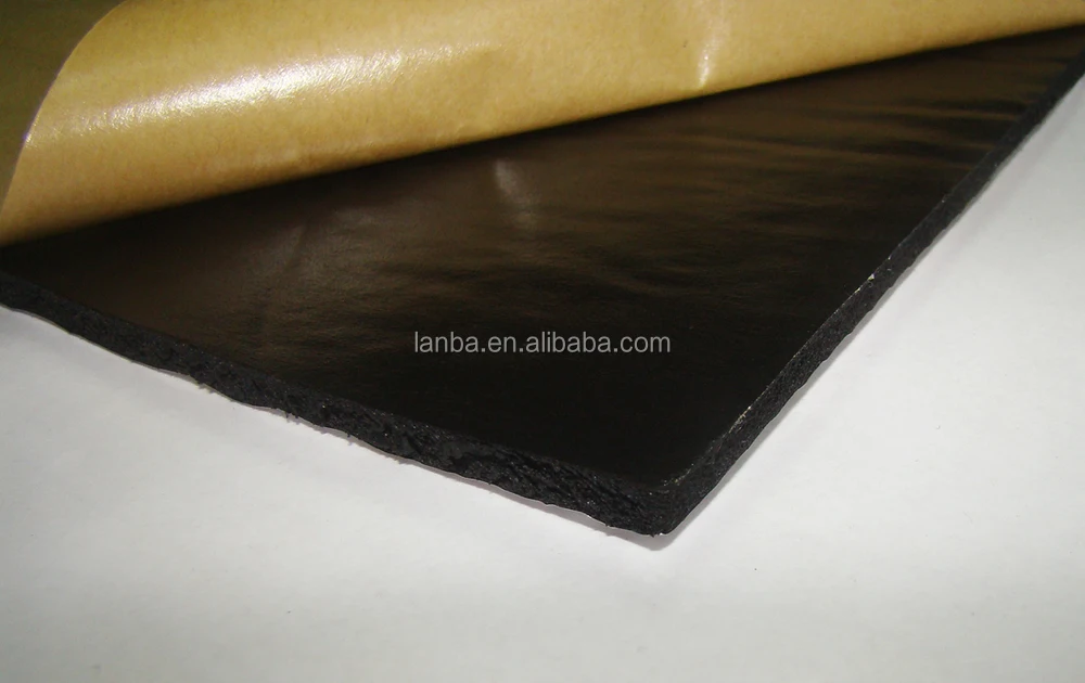 High Quality Selfadhesive Butyl Rubber Engine Hood Liner Heat