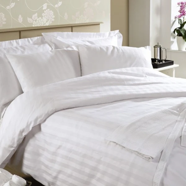 Queen Size 3cm Stripe 300tc Hotel Bed Linen 100 Cotton Hotel