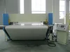 PLC Auto feeding continuous cutting by conveyer belt precision four column hydraulic plane leather strap cutting machine