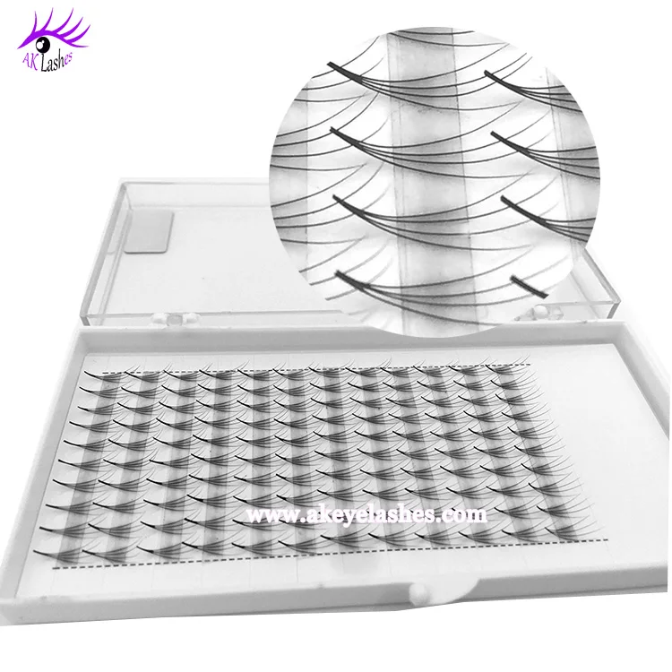 

Wholesale 4D Bloom cluster C curl Russian Volume Eyelash Extensions 0.07, Black (gloss or matte)