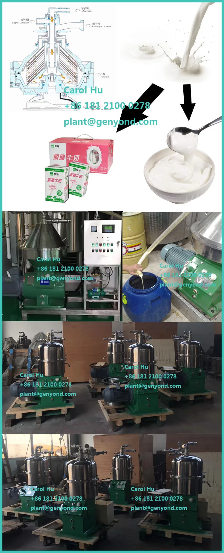 electric milk cream separator