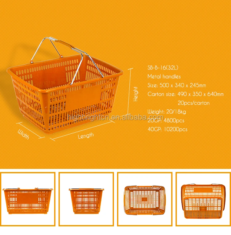 Wholesale Collapsible Plastic Shopping Basket For Supermarket Buy