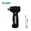 Plastic wall mounted rechargeable torch light led emergency hammer flashlight safety