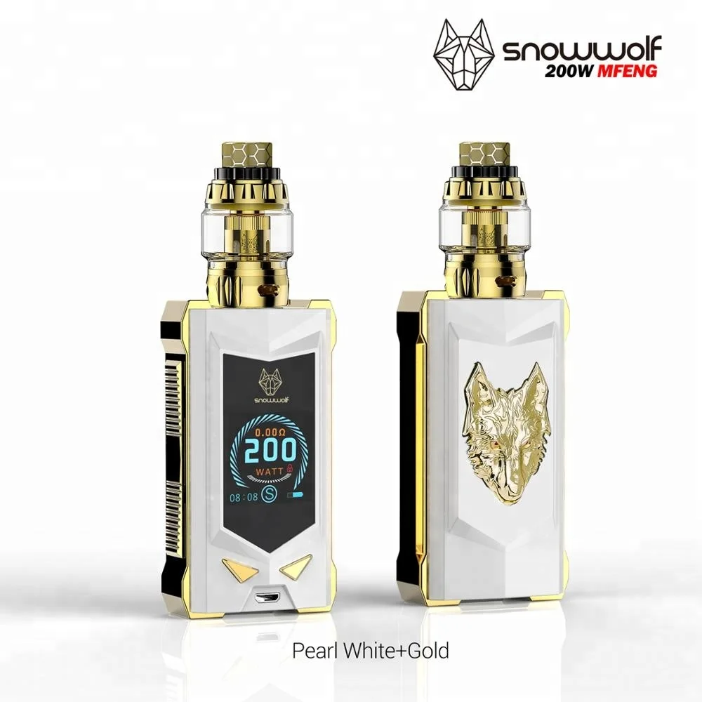 
Factory outlet In stock!! SIGELEI SNOWWOLF mfeng kit 200w electronic cigarette e cigarette vape mod box mod vape mods 