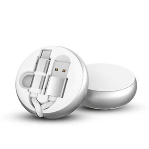 Retractable Micro USB to USB C 2 1 Data Cable