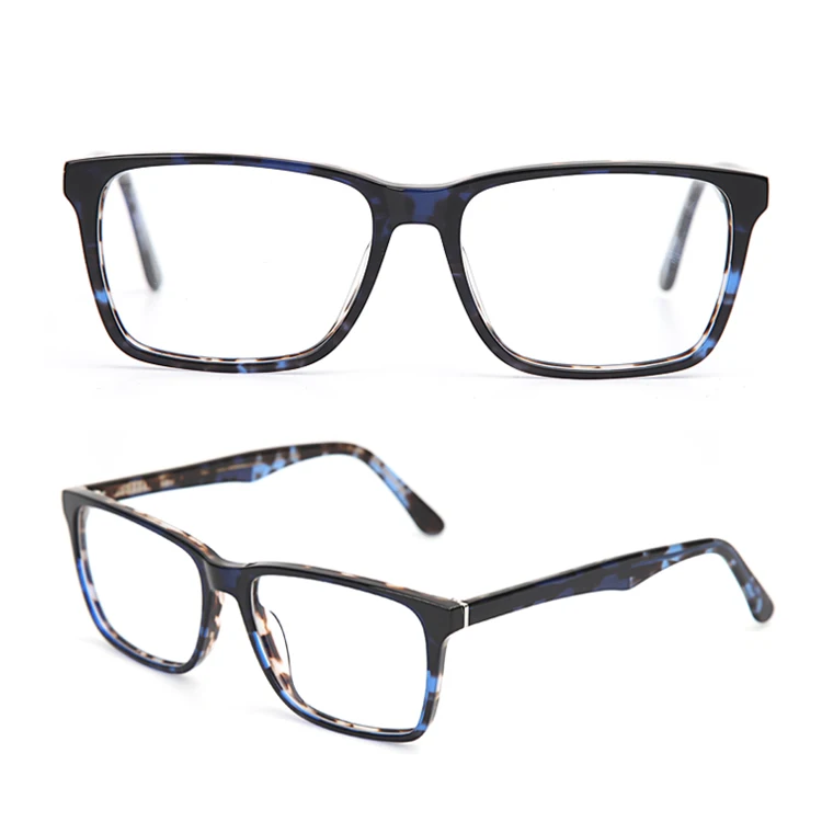 

SRA195 wholesale square frame designs men acetate eyeglasses, Pic or customized