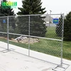 Galvanized chain link temporary fence panel with Base Stand and Clamp
