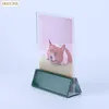 Custom Table Clear Acrylic Sign Holder Menu Display Stand