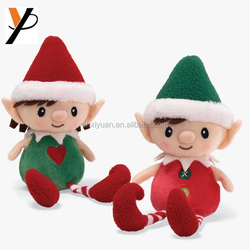 christmas elf cuddly toy