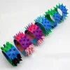 HXY Custom Tie Dye Color Silicone Spiky Slap Band, Silicone slap wristband for gifts