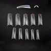 TSZS brand professional nail art 2019 half cover nail tips clear natural white french nail tips for sale