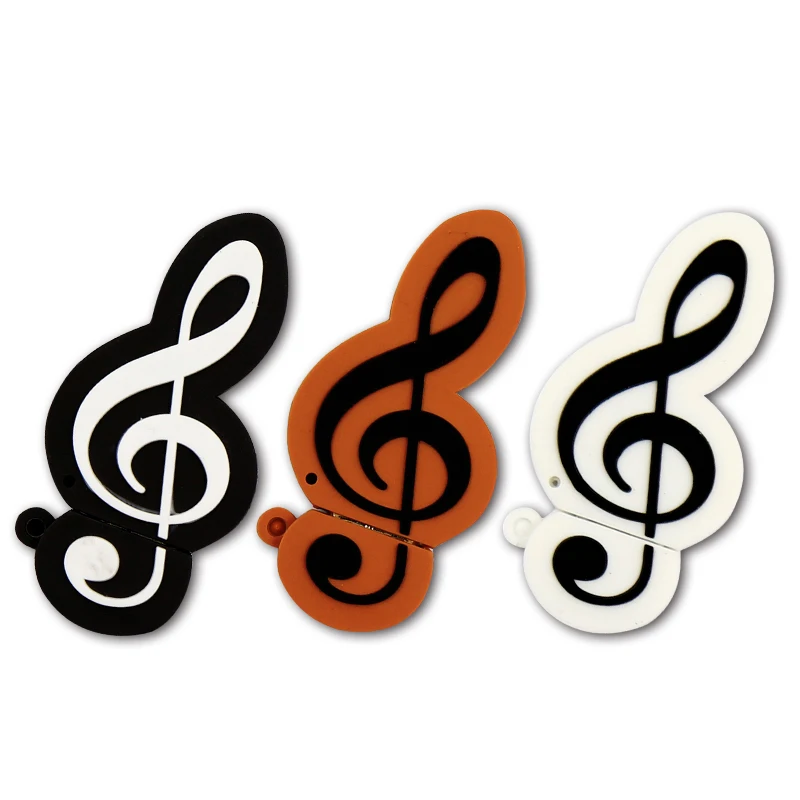 music note usb flash drive 16GB Silicone pendrive USB 2.0 flash usb stick 32GB  pendrives  4GB 8GB funny gift toys