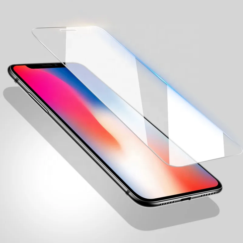 

Smartphone 9H 0.3mm 2.5D Clear mobile phone Tempered Glass Screen Protector sheet For IPhone X Xs Xr Max, Crystal clear