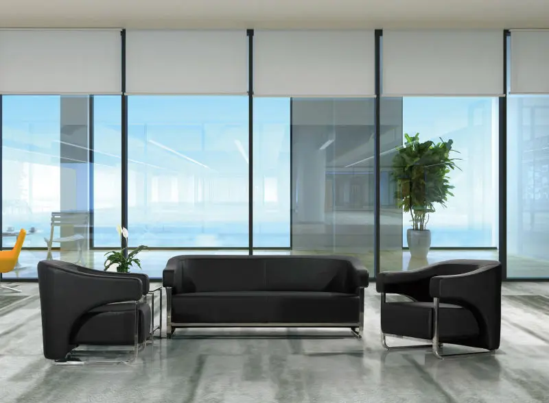 Foshan Furniture Living Room Office Waiting Leather Sofa Design SJ858