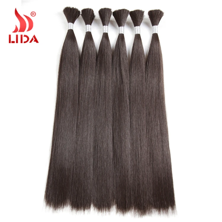 Long Straight Crochet Hook Bulk Hair Color Synthetic Extension