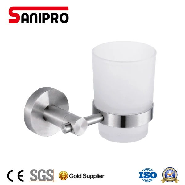 
Sanipro stainless steel single tumbler holder suitable for hotel household 