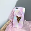 Epoxy Resin Ice Cream Cone Soft TPU Phone Case for iPhone X , for iPhone 8 Case Cute Dog