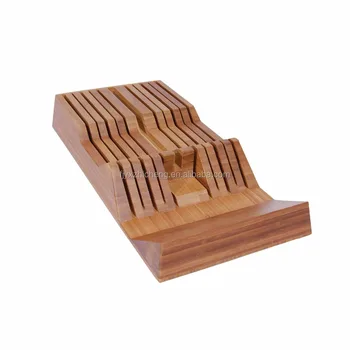 Kitchen Bamboo Drawer Knife Block For Knives Kitchen Tools Buy