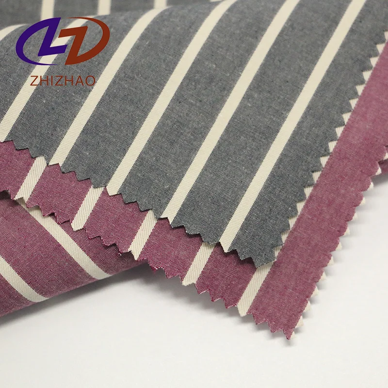 100c Stripe Cotton Fabric Roll With Woven For Home Textile Buy