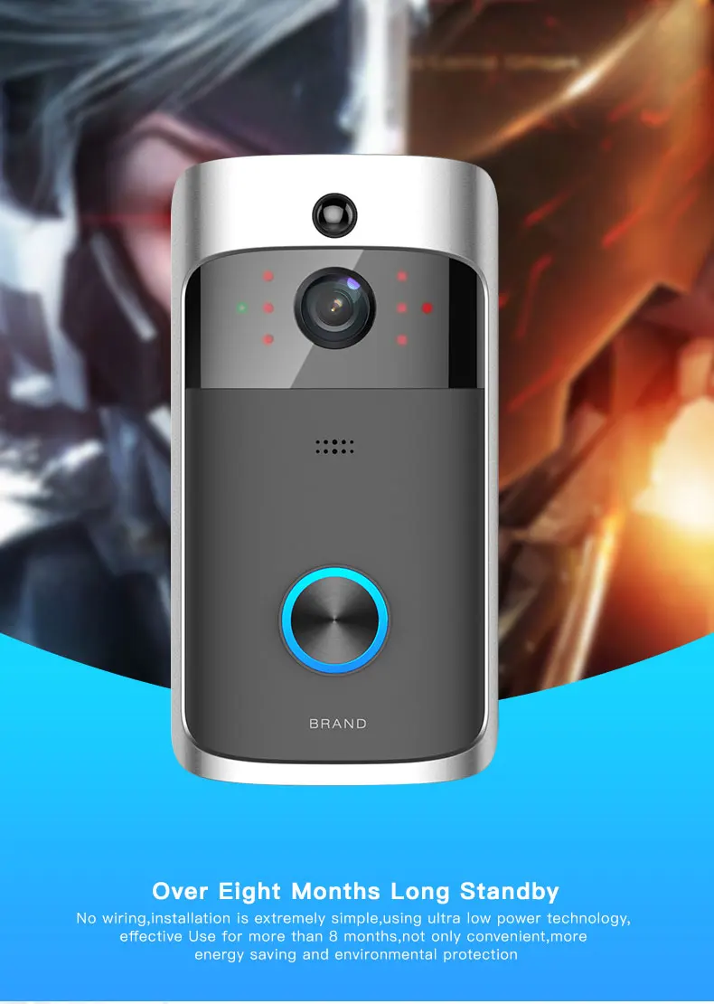 Wiait Video Electronic Doorbell With Wifi Video Door Bell