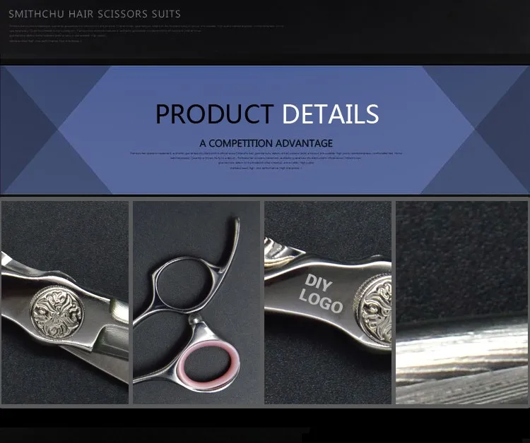 hair cutting scissors with beautiful finger