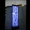 hotel lobby wall design decoration led light colour changing water feature bubble wall water panel