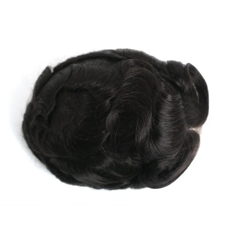 

HOLLYWOOD #1B Thin Skin Cheap Price Men Hair Toupee Natural Toupee For Men