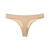 

Women underwear briefs Ice silk traceless invisible ultra-thin thong panties g-string