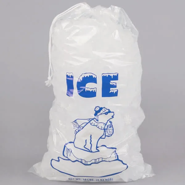 Amazon Hot Selling 8/10/20 Lb Plastic Heavy Duty Drawstring Ice Bags ...