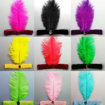 ostrich feather headband