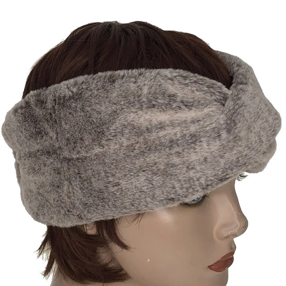 Fine Design Cold Weather Luxury Bow Trimming Faux Fur Winter Custom