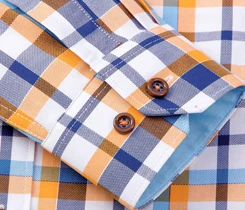 
custom pattern and material causal design cotton plaid mens shirts 