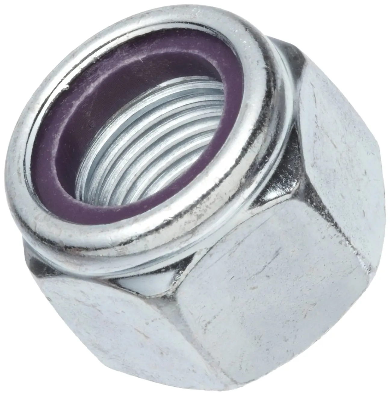 Self-Locking Nylon Insert Pack of 100 #4-40 Threads Zinc Plated Finish Right Hand Threads 0.268 Width Across Flats Grade 2 Steel Machine Screw Hex Nut