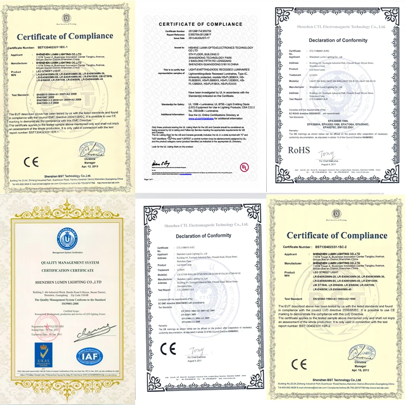 certifications
