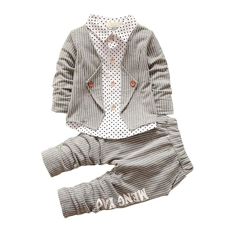 

Toddler Clothes sets Gentleman Outfits baby clothing suit, Blue;red;gray