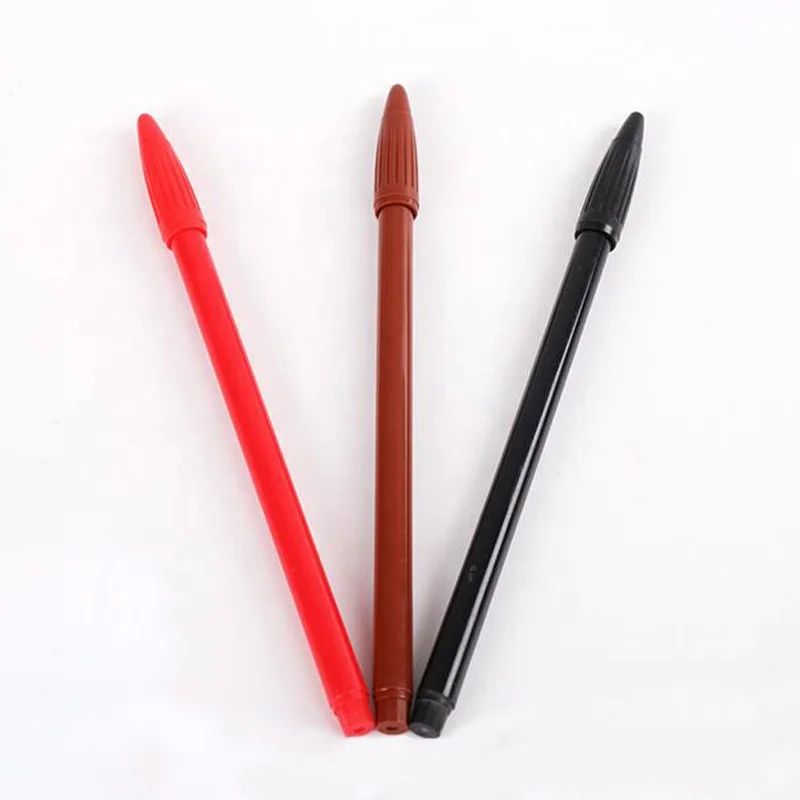

Red Black Coffee Slim Waterproof Eyebrow Microblading Stroke Marker Fine Lip Skin Marker Pen Permanent Makeup Accessories, Red / black / brown