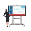 86 Inch IR Touch Screen LCD Interactive Digital Signage White Board for Teaching Android PC dual system