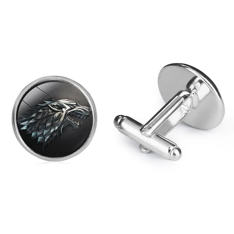 House Stark Wolf Head Cufflinks Game Of Thrones Cuff Links