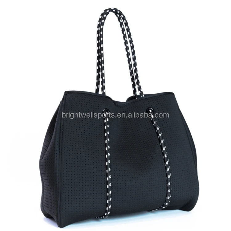 Custom Made Large Perforated Neoprene Beach Tote Bag
