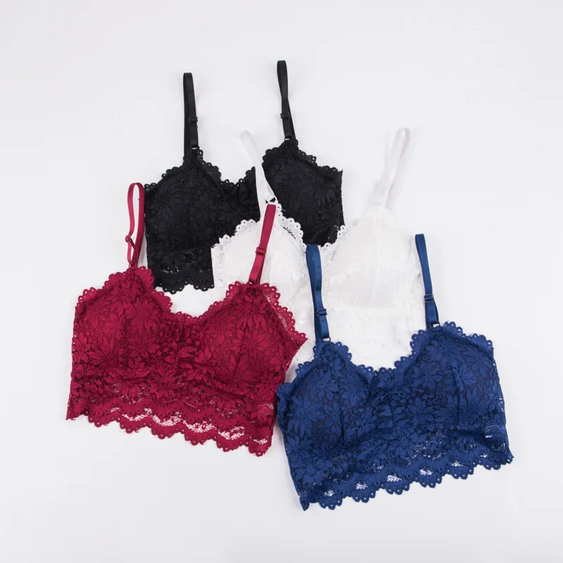 

Custom New Sexy Wire Free Bralette Women Underwear Lace Bra, Picture