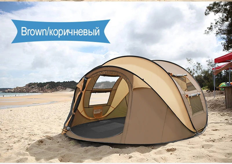 STAR HOME Tenda da lancio Tenda da campeggio impermeabile pop-up da lancio automatico per esterni Tende da campeggio impermeabili per famiglie numerose