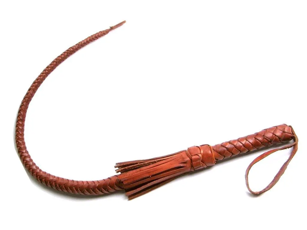 Leather Whip Braided By Human Hand Used for Every Breeds, Bull Whip, Horse Whip...