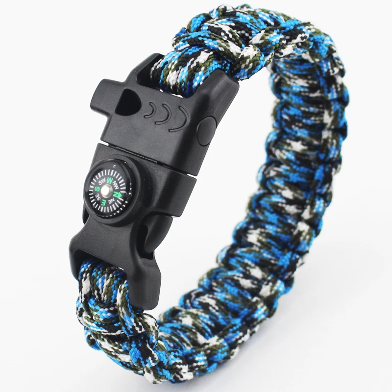 

WRISTBAND CAMPING HIKING OUTDOOR MILITARY STYLE for jungle rescue in wild bracelet adventure, Various colour bracelet