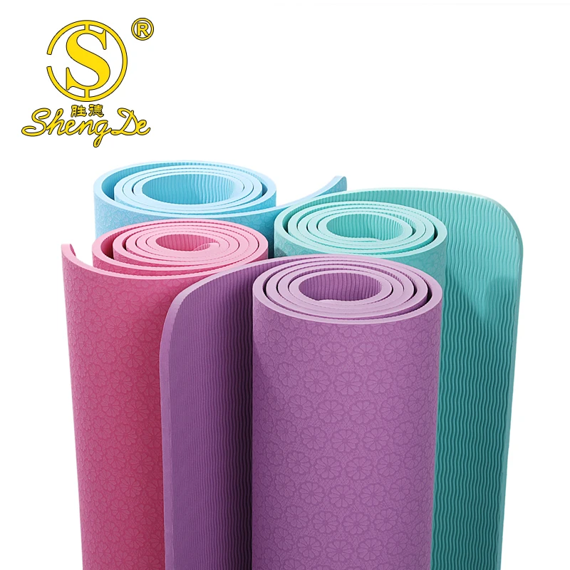 

Manufacturer home gym fitness anti slip yoga mat tpe eco friendly