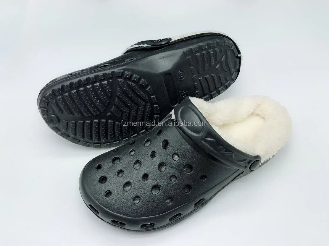 2024 New Style Eva Clogs Winter Fur slippers Lined Slipper Garden Outdoor Clogs