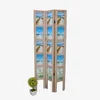 Cheap Antique Wooden Folding Screen Room Divider Multitapering Foto Frame