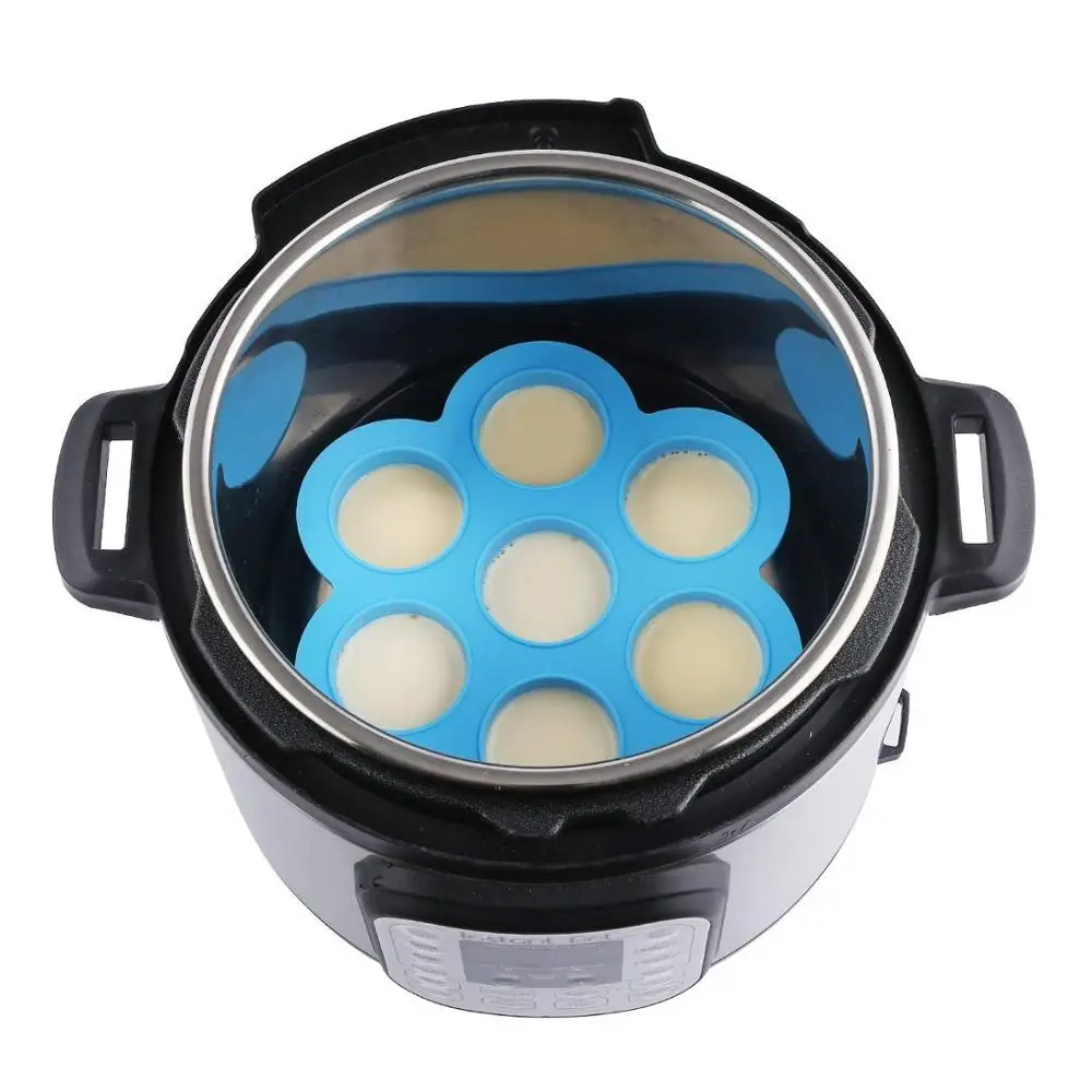 
Amazon Hot Sell 7 Holes Silicone Egg Bites Molds for 5/6/8qt Instant Pots 